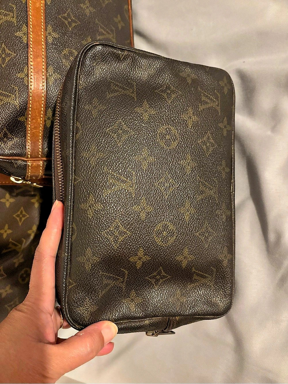 Louis Vuitton Toiletry Pouch 26 Cosmetic Pouch Brown